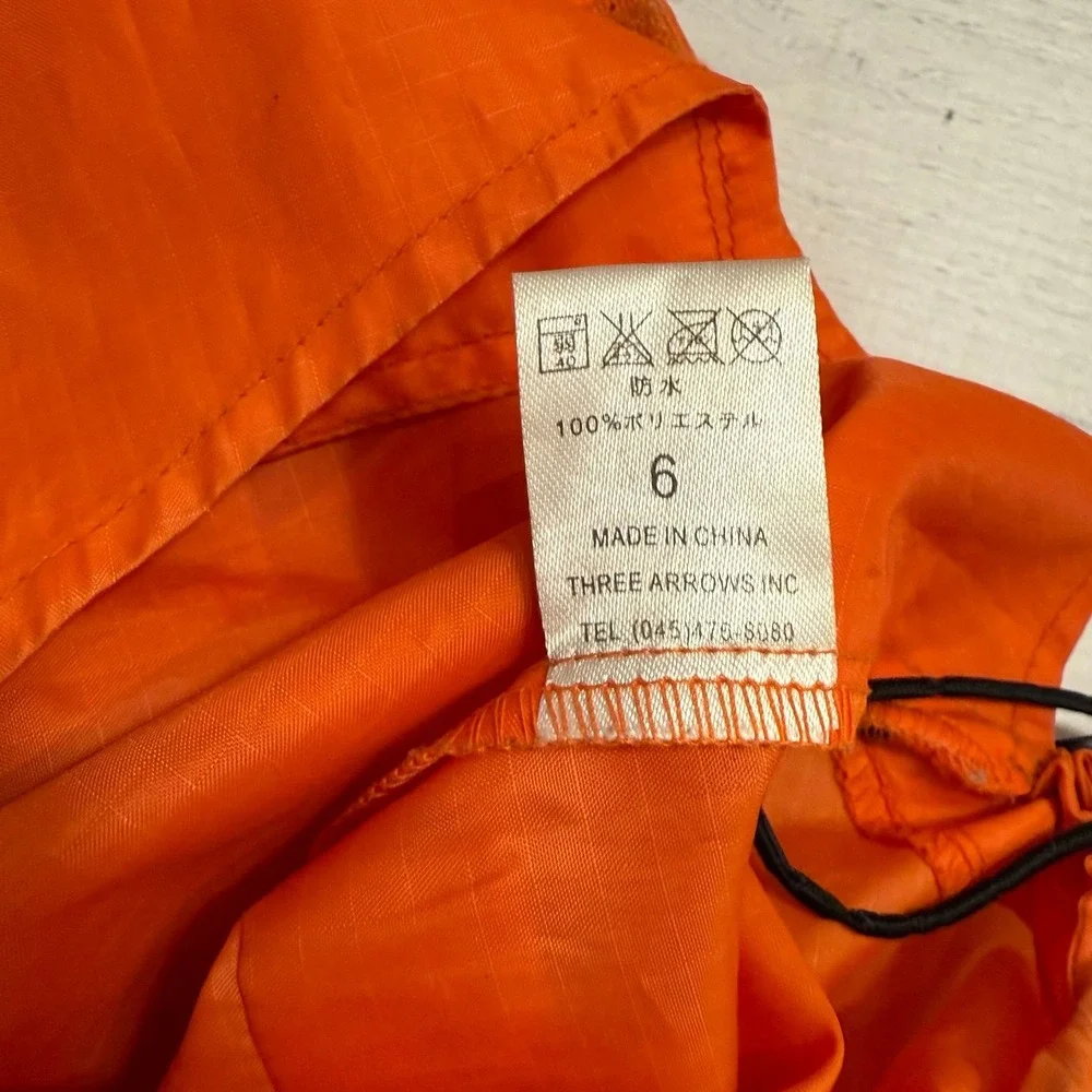 Dog‎ rain suit two piece jacket and pants size orange 6/8
